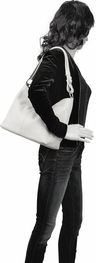 Goedkoopste βοΈ AmbraModa GL005 - Dames Lederen Handtas Schoudertas Crossbodytas Hobo Tas Gebroken Wit π 7 Goedkoopste βοΈ AmbraModa GL005 - Dames Lederen Handtas Schoudertas Crossbodytas Hobo Tas Gebroken Wit π - Afbeelding 5