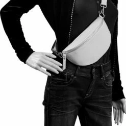 Coupon 😀 AmbraModa GLX10 - Dames Heren Unisex Kleine Heuptas Buiktas Crossbodytas, Ideaal Voor Vakantie, Reizen, Uitgaan Gemaakt Van Echt Leer. Grijs 👍 -Tassen-dames Winkel 346x840 1