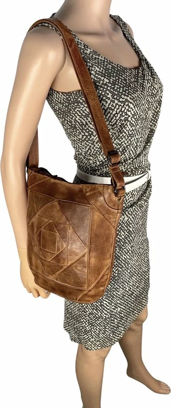 Goedkoop 🔔 Schoudertas - Dames Tassen - Schoudertassen Vrouwen - Lichtbruin Leer - Arrigo 🤩 11 Goedkoop 🔔 Schoudertas - Dames Tassen - Schoudertassen Vrouwen - Lichtbruin Leer - Arrigo 🤩 - Afbeelding 9