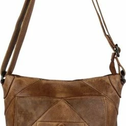 Goedkoop 🔔 Schoudertas - Dames Tassen - Schoudertassen Vrouwen - Lichtbruin Leer - Arrigo 🤩