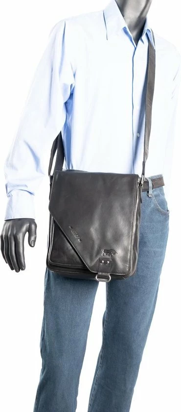 Nieuw β Arrigo Schoudertas Echt Leder In De Kleur Zwart Met Een Overslag Klep En Twee Magneetsluitingen – Crossbody Tas Zwart Leer π 7 Nieuw β Arrigo Schoudertas Echt Leder In De Kleur Zwart Met Een Overslag Klep En Twee Magneetsluitingen – Crossbody Tas Zwart Leer π - Afbeelding 5