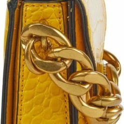 Flash-uitverkoop 🛒 GUESS Crossbodytas Dames / Handtas - Fantasie - Leer - Retour Mini - Geel 🛒 -Tassen-dames Winkel 376x840 1