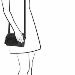 Uitgang 🔔 Old West Paint Rock Leren Schoudertas / Crossbodytas - Zwart 🧨 -Tassen-dames Winkel 390x840 2