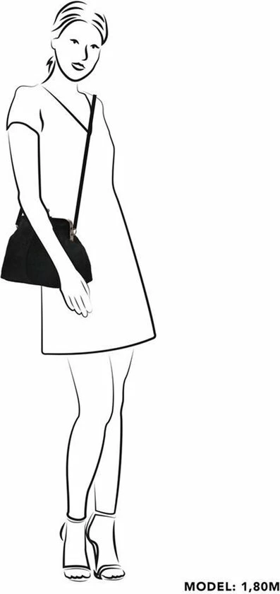 Hete verkoop 𧨠Charm London Suède Beugel Schoudertas Elisa Zwart π 4 Hete verkoop 𧨠Charm London Suède Beugel Schoudertas Elisa Zwart π - Afbeelding 2