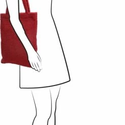 Korting 👍 Yada Shopper Teddy - Bordeaux Rood ❤️ -Tassen-dames Winkel 401x840