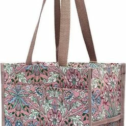 Goedkoopste 🛒 Signare - Shopper - Boodschappentas - Gobelinstof - Hyacint - William Morris 🌟 -Tassen-dames Winkel 406x840