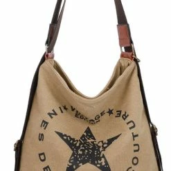 Goedkoop 👍 Schoudertas Canvas Ines Delaure Gold 🔔