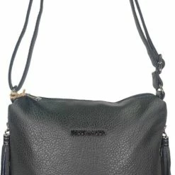 Nieuw ๐ Flora & Co Crossbodytas Met Extra Handige Zijvakjes Met Rits Zwart ๐