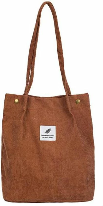 Goedkoopste π Safuna π Handbag - Corduroy Shopping Bag - Canvas Cloth Shoulder Bag - Eco Grocery Totes π 3 Goedkoopste π Safuna π Handbag - Corduroy Shopping Bag - Canvas Cloth Shoulder Bag - Eco Grocery Totes π
