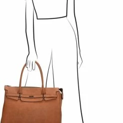 Gloednieuw 🤩 Charm London Bromley Handtas / Laptoptas - 15 Inch - Cognac 😀 -Tassen-dames Winkel 429x840 12