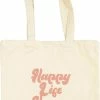Gloednieuw 🌟 DutchToteBags Tote Bag - Happy Quote Design - Schouder Tas - Katoenen Tas 🔔 -Tassen-dames Winkel 441x840