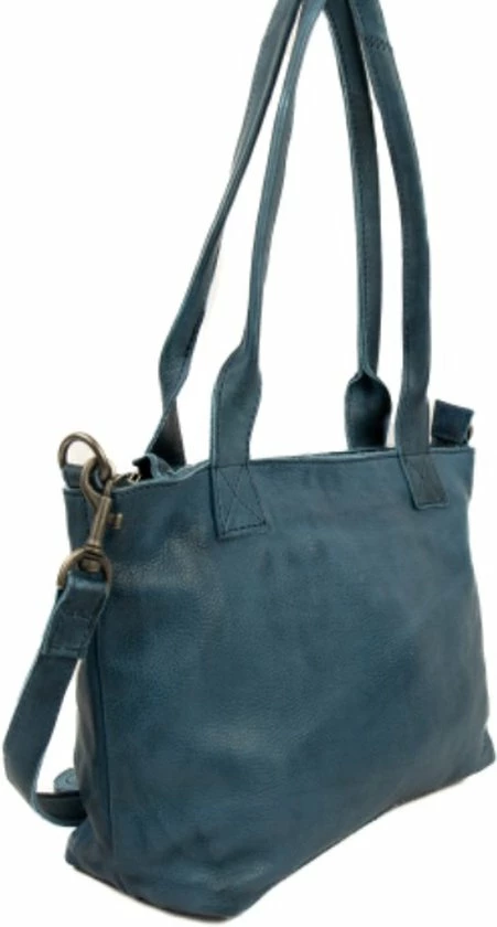 Promo 𧨠Bear Design Katya Leren Handtas / Schoudertas M - Turquoise π₯° 3 Promo 𧨠Bear Design Katya Leren Handtas / Schoudertas M - Turquoise π₯°