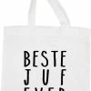 Beste deal 💯 Sproetiz Katoenen Tas Juf - Tas Beste Juf Ever - Linnen Tasje Juf - Kadootje Juf - Wit 💯 -Tassen-dames Winkel 466x840 1