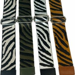 Beste deal 🔔 THL Design - Schouderband Voor Tas – Tassenriem – Tas Hengsel - Bag Strap - Verstelbaar – Zilverkleurig - Zebra - Zwart / Beige ✔️ -Tassen-dames Winkel 473x840 2