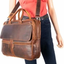 Korting 💯 Arrigo Laptoptas 17 Inch Bruin Leer – Laptoptas 15.6 Inch Bruin Leer - Laptoptas Heren – Laptoptas Dames 🥰 -Tassen-dames Winkel 482x840