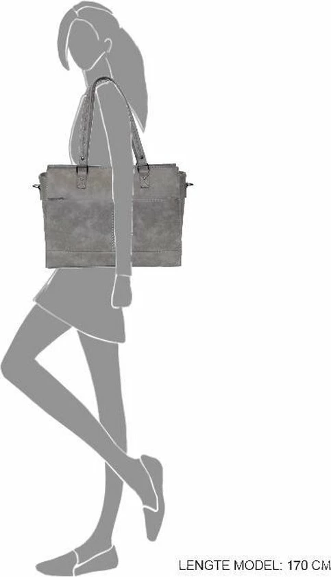 Uitgang π Just Dreamz Dames Laptoptas 15.6 Inch Licht Grijs π₯° 6 Uitgang π Just Dreamz Dames Laptoptas 15.6 Inch Licht Grijs π₯° - Afbeelding 4