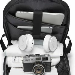 Uitgang 🔔 Bange Rugtas - 15,6 Inch - Laptop Rugzak - USB-aansluiting - Waterafstotend - Zwart - Incl. Smart Thermosfles 🛒 -Tassen-dames Winkel 494x840