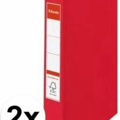 Kopen 🔔 Esselte 2x Ringband Mappen/ordners 2 Gaats A4 Rood - Documenten/papieren Opbergen/bewaren - Kantoorartikelen 👏