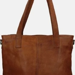 Flash-uitverkoop 🌟 Bear Design Jilike Leren Shopper / Schoudertas - Cognac 👍 -Tassen-dames Winkel 510x840 2