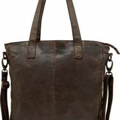 Nieuw ๐ Arrigo Dames Tas Shopper Model Met Kort En Lang Hengsel – Bruine Dames Shopper – Shopper Leer Bruin โ๏ธ
