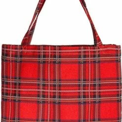 Coupon 👍 Signare Royal Stewart Tartan Unisex Boodschappentas Rood 🤩
