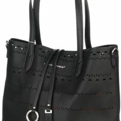 Beste Verkoop 🧨 Geperforeerde Tas David Jones - Zwart 5905-1 🌟 -Tassen-dames Winkel 543x840 6