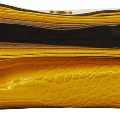 Flash-uitverkoop 🛒 GUESS Crossbodytas Dames / Handtas - Fantasie - Leer - Retour Mini - Geel 🛒 -Tassen-dames Winkel 550x233