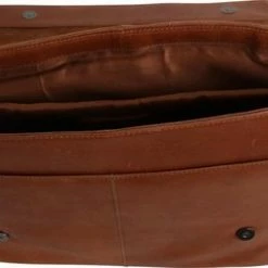 Beste deal 👍 Leather Junky Laptop Tas - The Don't Shoot The Messenger Bag - Bruin/Tan - Leer 🥰 -Tassen-dames Winkel 550x255