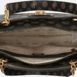 Uitgang 🔥 Guess Medium Schoudertas / Crossbody Tas Dames - Centre Stage - - Bruin ✔️ -Tassen-dames Winkel 550x260 4