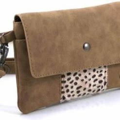 Flash-uitverkoop ๐ฅ Klein Schouder-heuptasje, Crossbodytasje, Camel Met Panterprint, I'm Dutch ๐ฅฐ