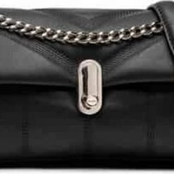 Aanbiedingen 😉 Ted Baker - Ayahli Leather Puffer Quilted Shoulder Bag Black 😍 -Tassen-dames Winkel 550x283 4