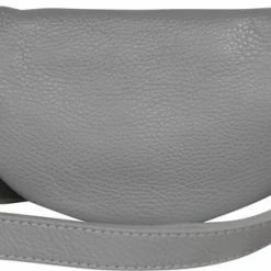 Coupon 😀 AmbraModa GLX10 - Dames Heren Unisex Kleine Heuptas Buiktas Crossbodytas, Ideaal Voor Vakantie, Reizen, Uitgaan Gemaakt Van Echt Leer. Grijs 👍 -Tassen-dames Winkel 550x307 1
