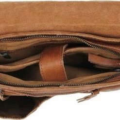 Uitgang 🔔 Bear Design Lauro Leren Klep Schoudertas - Cognac 🎉 -Tassen-dames Winkel 550x311 2