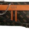 Flash-uitverkoop 😍 Guess Kasinta Double Zip Pouch Dames Crossbodytas - Bruin ✨