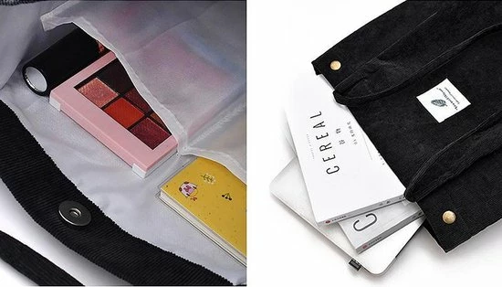 Goedkoopste π Safuna π Handbag - Corduroy Shopping Bag - Canvas Cloth Shoulder Bag - Eco Grocery Totes π 5 Goedkoopste π Safuna π Handbag - Corduroy Shopping Bag - Canvas Cloth Shoulder Bag - Eco Grocery Totes π - Afbeelding 3