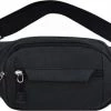 Promo 😍 Merkloos Heup En Schoudertas In Een – Fanny Pack Voor Op Reis – Spatwaterdicht – Zwart 🎉 -Tassen-dames Winkel 550x329