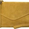 Flash-uitverkoop 😉 Charm London Brixton Suede Leren Dames Clutch - Oker Geel 🤩 -Tassen-dames Winkel 550x334 1
