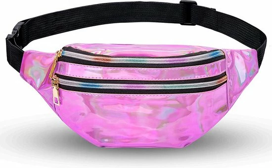 Beste Verkoop π KIMU Roze Heuptas Holografisch Twee Ritsen - Iridescent Fanny Pack Met Drie Vakken - Zwarte Band - Festivaltasje Heuptasje β 3 Beste Verkoop π KIMU Roze Heuptas Holografisch Twee Ritsen - Iridescent Fanny Pack Met Drie Vakken - Zwarte Band - Festivaltasje Heuptasje β
