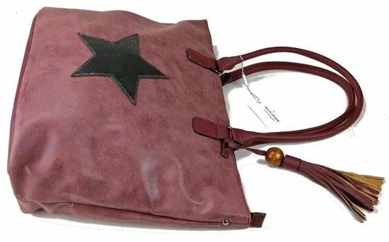 Groothandel π David Jones STER Schoudertas Handtas Schoudertas Ruime Tas Bordeaux π 4 Groothandel π David Jones STER Schoudertas Handtas Schoudertas Ruime Tas Bordeaux π - Afbeelding 2