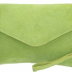 Beste recensies van โญ Charm Suède Envelop Clutch / Avondtasje Lime Groen ๐ฅฐ