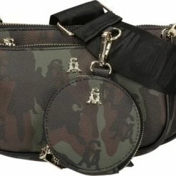 Goedkoop ⭐ Steve Madden Burgent Dames Schoudertas - Groen Multi - Maat Geen 🤩