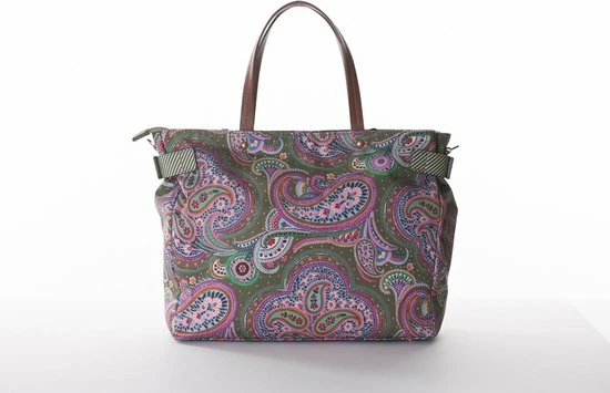 Flash-uitverkoop ✨ Oilily Helena Paisley 👜 Handbag Cypres 😀 6 Flash-uitverkoop ✨ Oilily Helena Paisley 👜 Handbag Cypres 😀 - Afbeelding 4