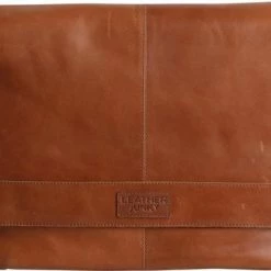 Tassen-dames Winkel 46 Beste deal 👍 Leather Junky Laptop Tas - The Don't Shoot The Messenger Bag - Bruin/Tan - Leer 🥰