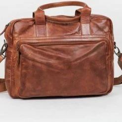 Hete verkoop 🎉 Bear Design Hugo Leren Laptoptas - 14 Inch - Cognac ⌛ -Tassen-dames Winkel 550x359 3