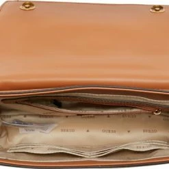 Begroting 🎁 GUESS Katey Dames Schoudertas Kunstleer;Textiel - Cognac 💯 -Tassen-dames Winkel 550x365 2