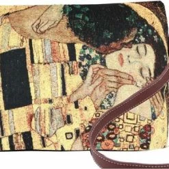 Gloednieuw ✔️ Signare - Schoudertas - Kunst - Gobelin -Gold Kiss - Gustav Klimt 😉 -Tassen-dames Winkel 550x373 2