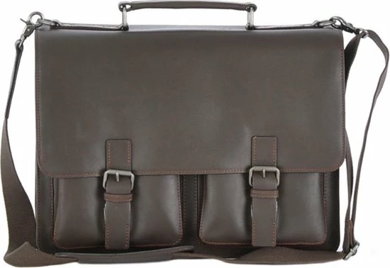 Goedkoop 🥰 Leonhard Heyden Dakota Aktetas 2-vaks 13 Inch - Bruin 🤩 4 Goedkoop 🥰 Leonhard Heyden Dakota Aktetas 2-vaks 13 Inch - Bruin 🤩 - Afbeelding 2