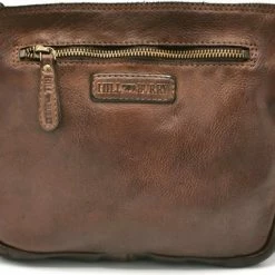 Kopen ๐ Hillburry - Platte Schoudertas - Crossbody - Clutch - Gewassen Leer Bruin - Simpel En Praktisch - Ideaal Voor Festivals Bezoek- Wandelen - Citytrip - Sshoppen Of Stappen - (bxhxd) 23cm X 19cm X 4cm ๐