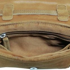 Goedkoopste 🥰 Castillo Suede Vibes Leren Schoudertasje Met Studs - Bruin 🌟 -Tassen-dames Winkel 550x381 1