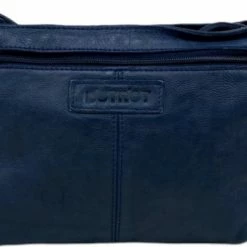 Flash-uitverkoop 🛒 DSTRCT Kleine Schoudertas / Crossbody Tas Dames - Leer - Harrington Road - Blauw 💯 -Tassen-dames Winkel 550x383 5